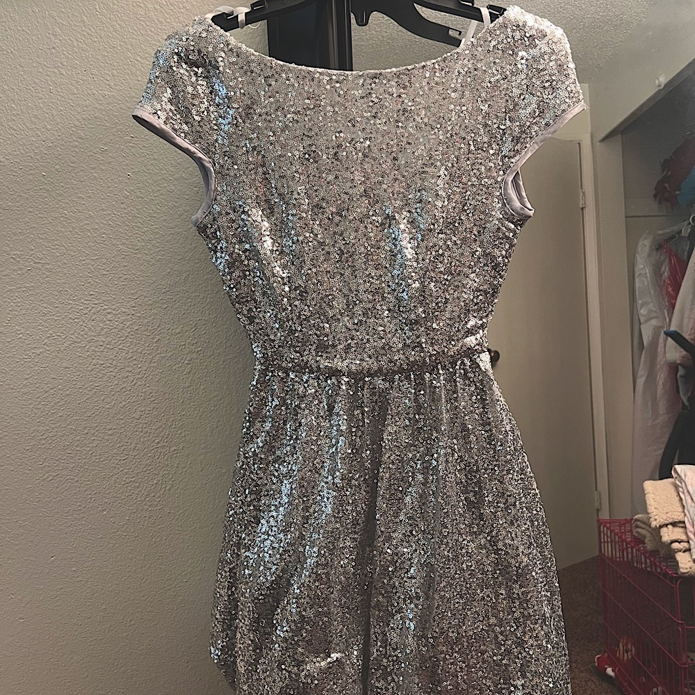 Backless Full Sequin Dress